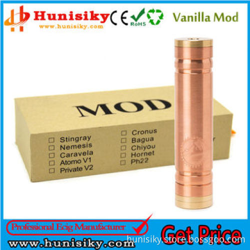 High Quality E Cig Mechanical Mod Copper Vanilla, 1:1 Clone